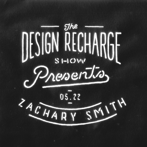 Tomorrow, at 2:30pm ET I will be doing a live interview with The Design Recharge Show.Â I know many of you have questions for me and tomorro #lettering #zacharysmith