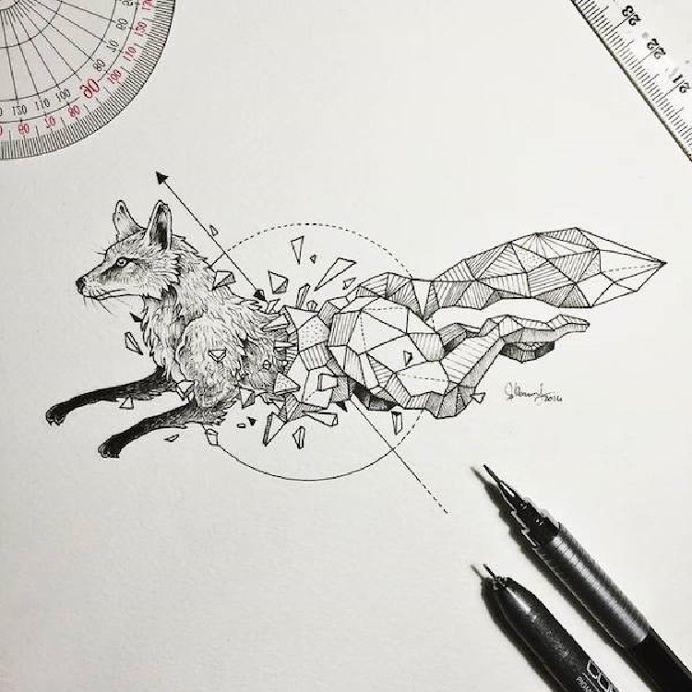 creative drawings of animals