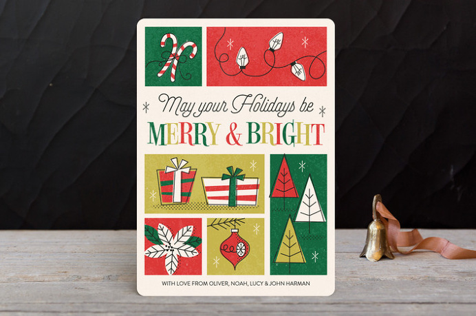 #holiday #card #retro #typography
