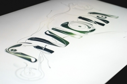 Nvidia - Buzzsgraphics #green #lettering #nvidia #modern #illustration #elegant #style #typography