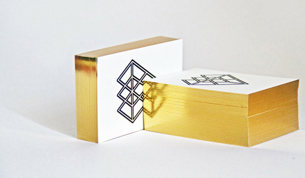Foiled edge business cards #g #business #diamond #gold #cards #andrew