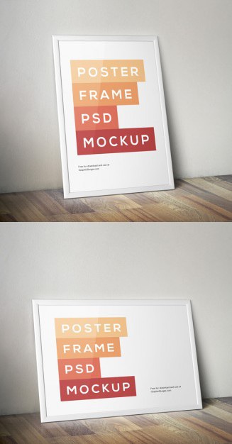 Poster with frame mockup Free Psd. See more inspiration related to Frame, Poster, Mockup, Mock up, Picture frame, Psd, Picture, Mockups, Artwork and Vertical on Freepik.
