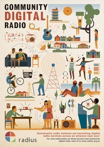 FFFFOUND! | Community Broadcasting Association of Australia. Client: CBAA | The Visual Work Of Mike Lemanski #illustration #vintage