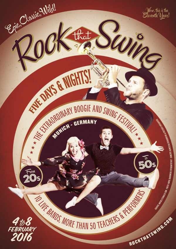 #poster #vintage #retro #lindyhop #swing #munich #micheletenaglia