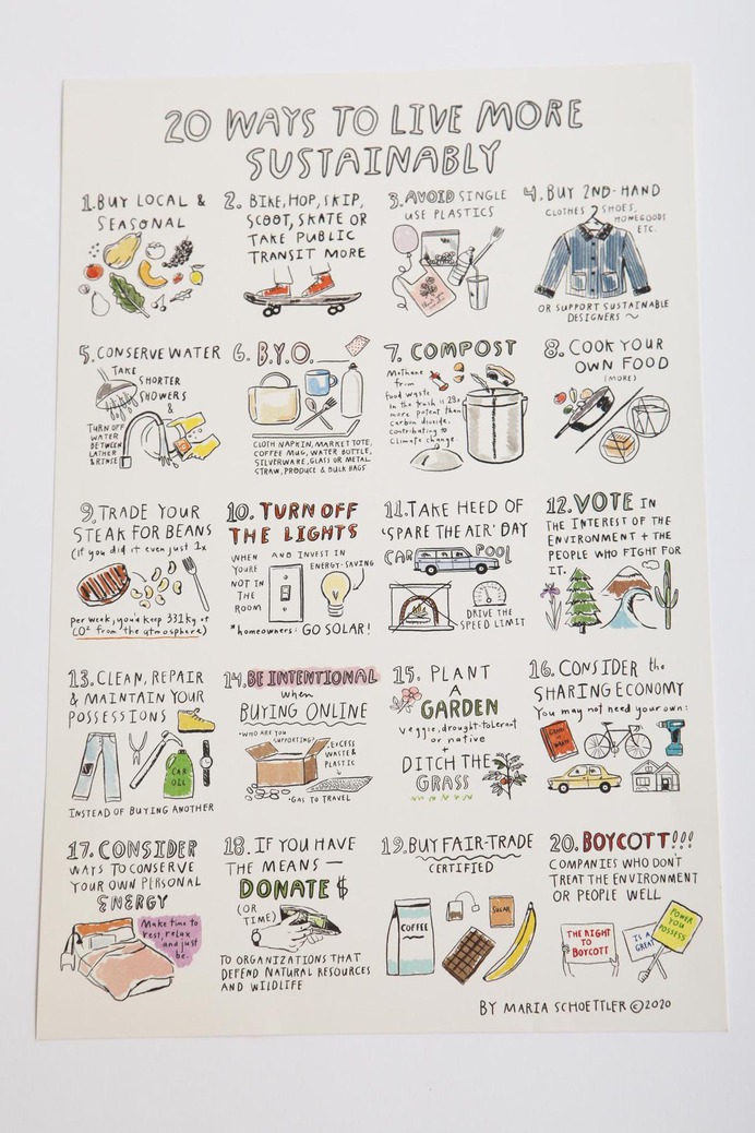 20 Ways to Live More Sustainably – Gravel & Gold