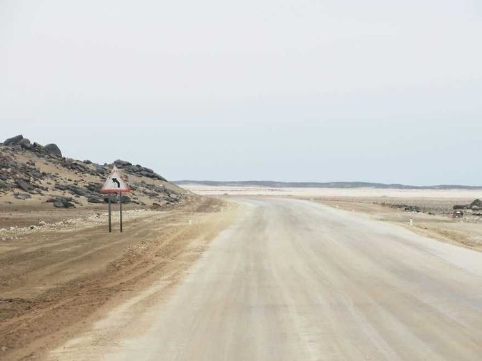 Lonely Road Signs of Namibia: Landscape Photography by Helin Bereket