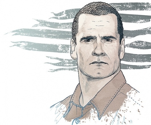 Henry Rollins for Przekroj on the Behance Network #rollins #henry #illustration #portrait