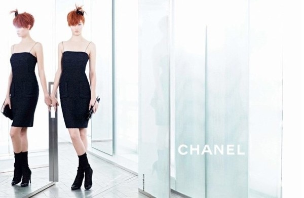 Lindsey Wixson + Sasha Luss by Karl Lagerfeld #fashion #photography #inspiration