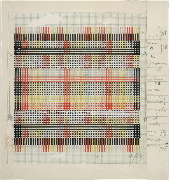 garadinervi: “Anni Albers, Design for Tablecloth, 1930, MoMA, New York, The Josef and Anni Albers Foundation ”