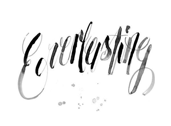everlasting #ink #script #everlasting #handwritten #typography