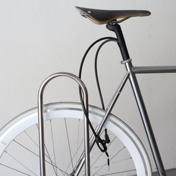 This bike lock is hidden and stored within its seat post. #design #product #industrialdesign #outdoor