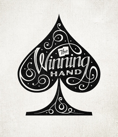 Dribbble - The-Winning-Hand-Spade-large.jpg by Seth Nickerson #spade #lettering #hand