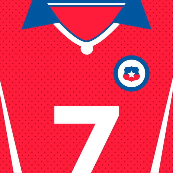 Chile La Roja #flat #swiss #world #design #clean #shirts #nations #sports #football #cup #futbol