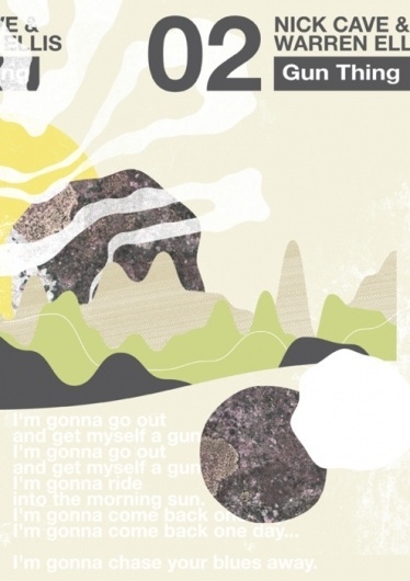 Andrew McAlpine ///// Graphic Design //////// #nick #gun #cave #landscape #warren #ellis