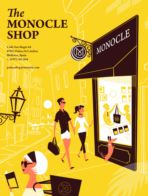 Monocle Palma Ad #illustration #monocle