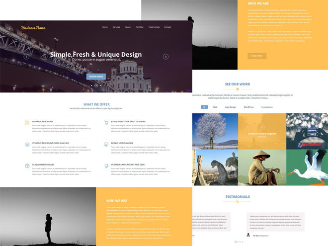 Multipurpose : Clean and Modern PSD Template
