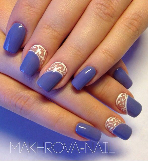 45+ Purple Nail Art Ideas