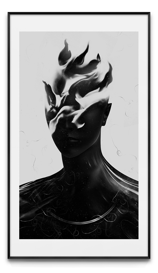 Beware of False Prophets #bible #geometry #wb #infinity #sacred #black #people #human #digital #illustration #portrait #fire #antianti #art #giga #spirit #man #kobidze
