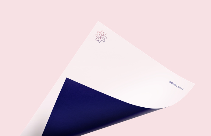 Belleza y Salud #brand #beauty #health #packaging #simbol #flower #logo #beautysalon