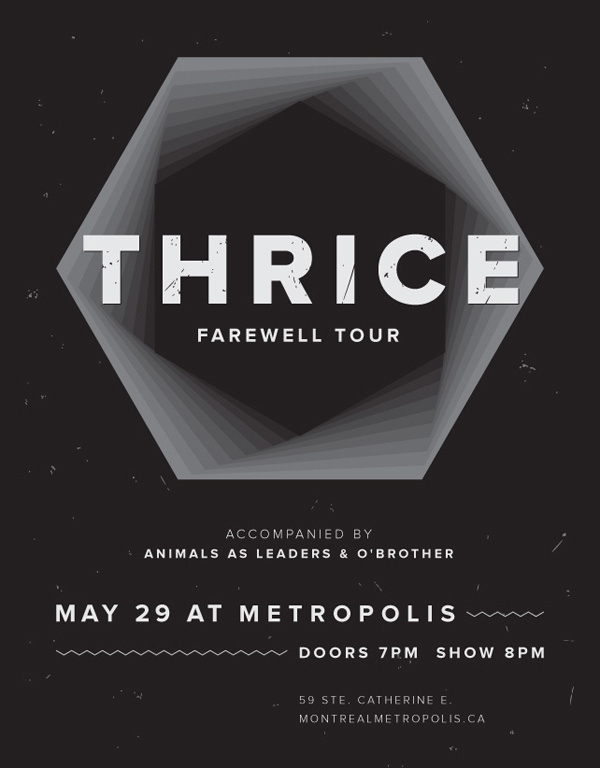 Concert poster on Behance #white #montreal #black #poster #music #band