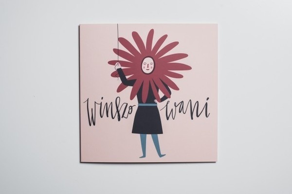 kartki zyczenia po slasku 2 #flower #card #illustration #lettering