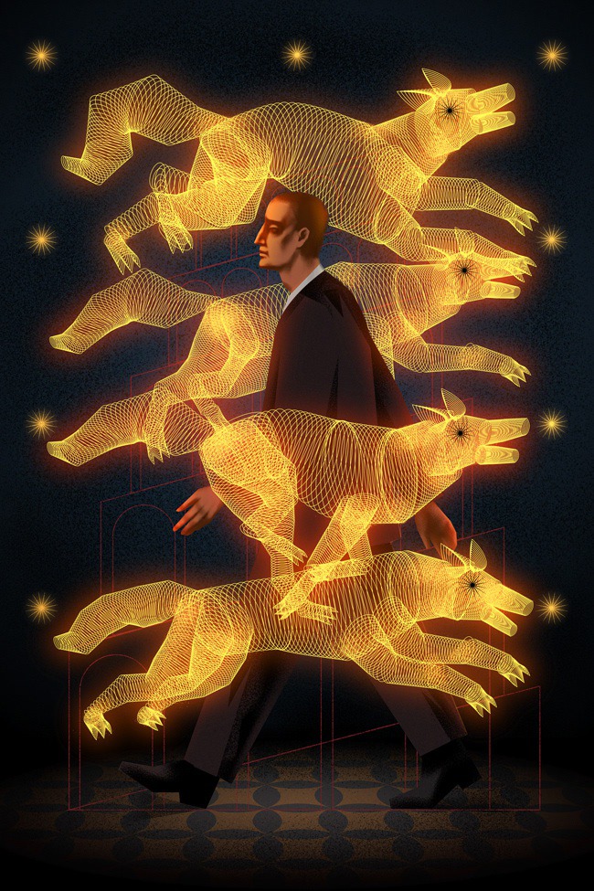 Aleksander – Illustrations for a mystical cyberpunk book