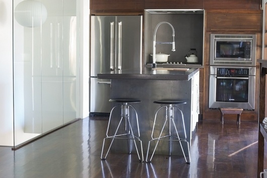 patrick davis design #walnut #concrete #modern #davis #kitchen #patrick