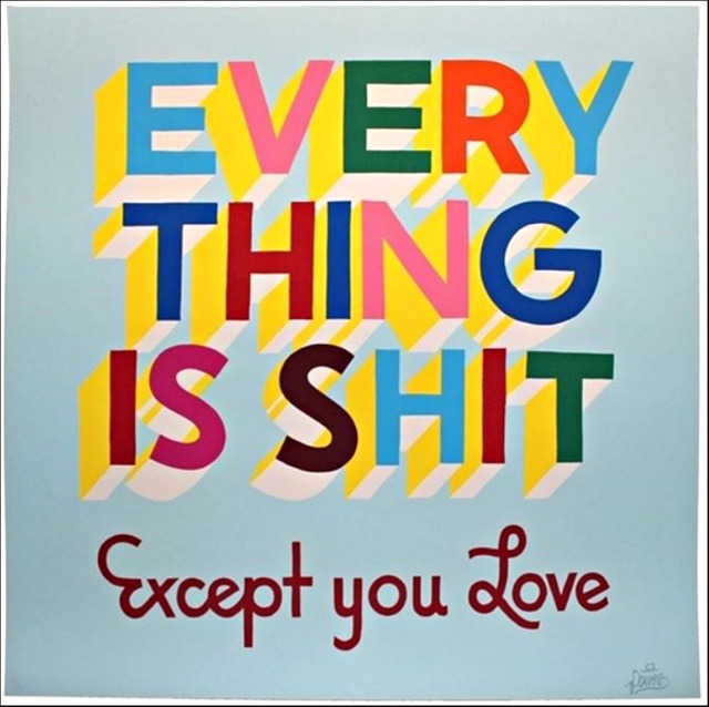 Not for style, but I like the idea of some kind of headline or title /// Stephen Powers large.jpg (640×638)