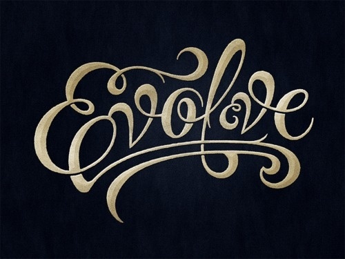 Typeverything.com - Evolve by Simon Ã…lander. - Typeverything #script #evolve #drawn #type #hand