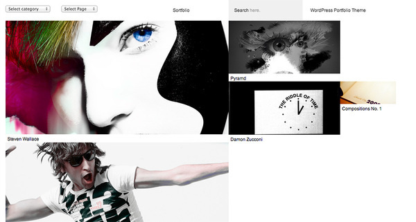 Sortfolio - Minimal Portfolio Theme for WordPress #portfolio #design #based #website #grid #photography #minimal #art #wordpress