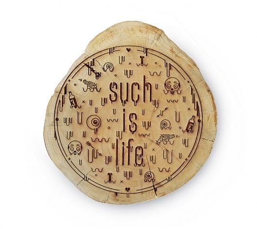 Just My Type Exhibition on the Behance Network #type #wood #typography