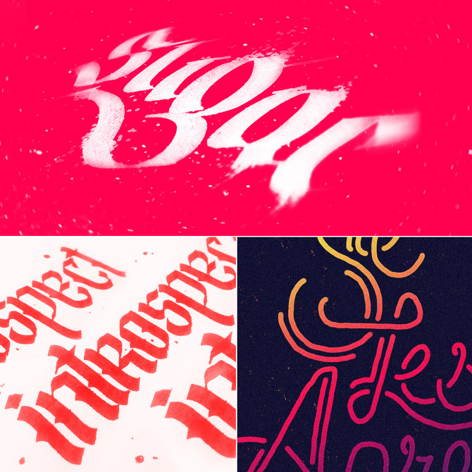 Type, typography, lettering, calligraphy