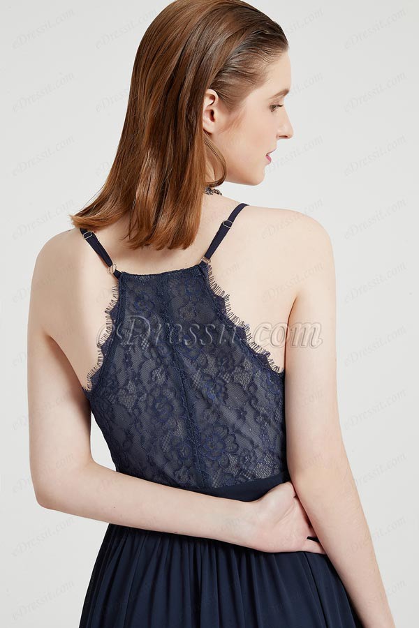 eDressit Blue V-Cut Back Lace Party Long Evening Dress (00203805)