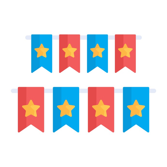 See more icon inspiration related to garland, bunting, garlands, ornaments, celebration, entertainment, flags, decoration and flag on Flaticon.