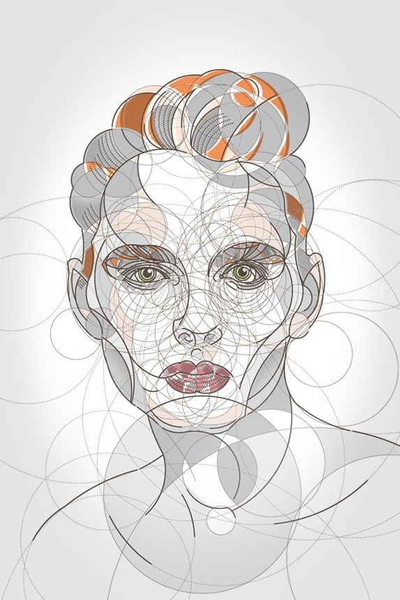 Circle Portraits #vector #creativecure #doganddeer #illustration #portrait #lisawassell #akawass