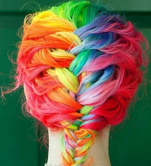 Rainbow Hair | AnOther | Loves #hair #color