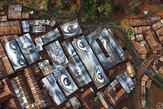 JR's work in Kibera, Kenya - A Short Film - unurth | street art #jr #kenya #art #street