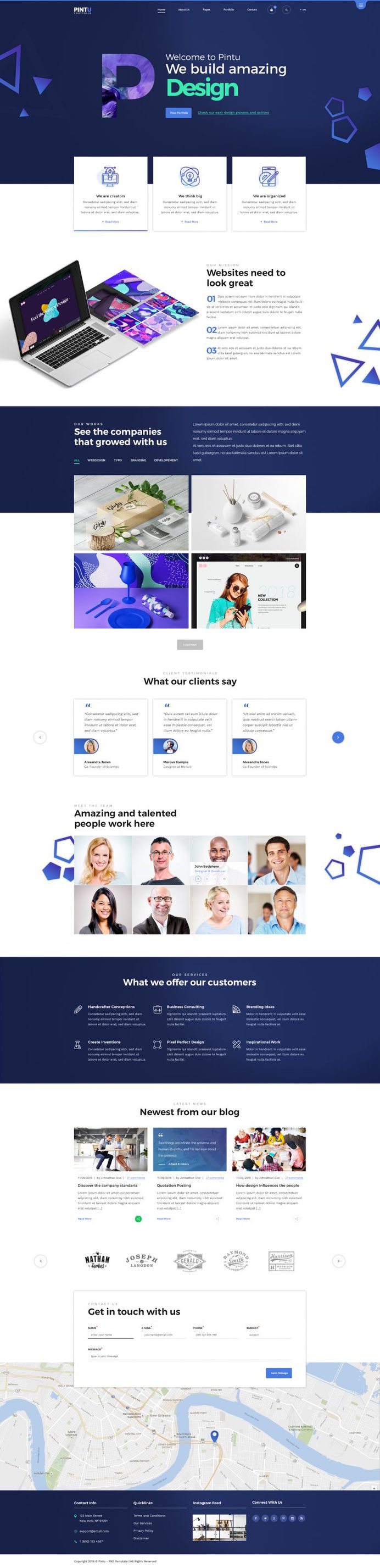 Pintu – Portfolio HTML5 Template by KL