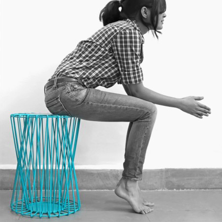 Design Xcent Stool Cum Side Table Skeletal #interior #design #decor #home #furniture #architecture