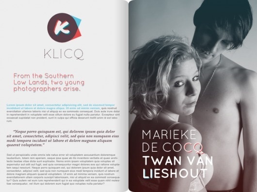 KLICQ Photography Duo [unfinished] on the Behance Network #branding #design #book #photography #logo #layout #arsenal