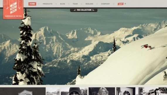 Moment Skis Web design inspiration from siteInspire #website #sports #snow #ski
