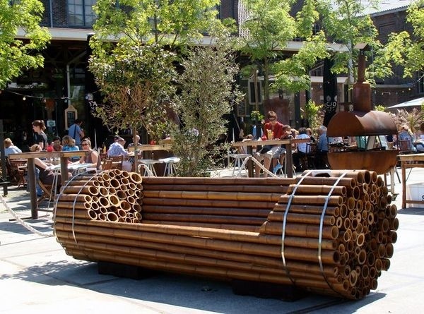 Pile Isle Bamboo Bench #interior #creative #inspiration #amazing #modern #design #ideas #furniture #architecture #art #decoration #cool