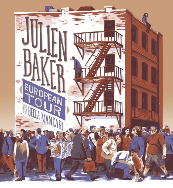 Julien Baker European Tour Poster