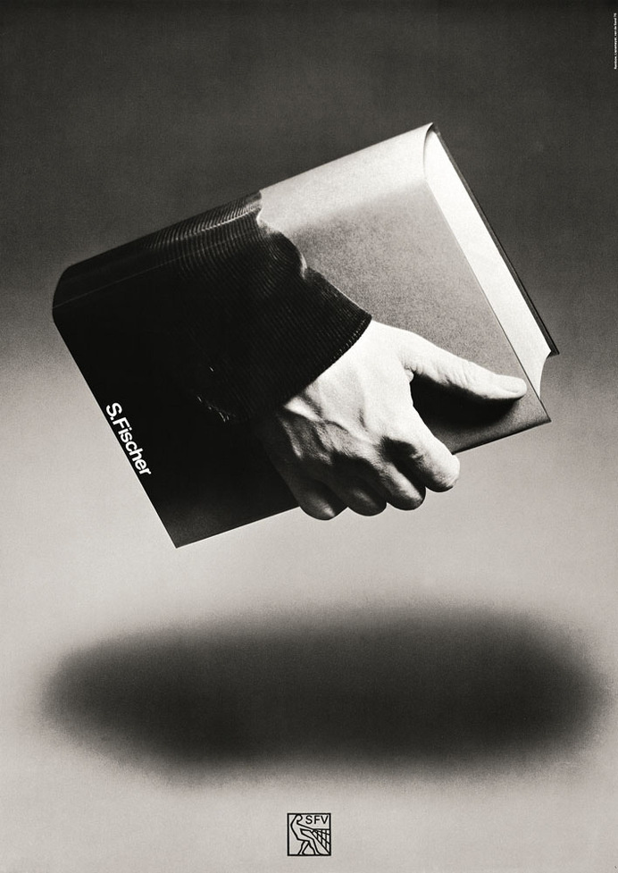Book Posters by Gunter Rambow #white #literature #book #float #black #read #poster #and #surreal #hand #hold