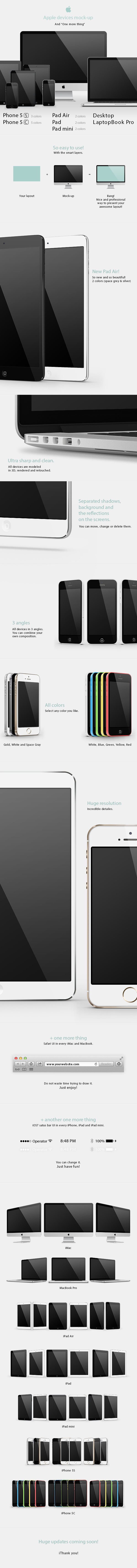 iPhone mockup #390: Apple devices mock-up on Behance https://www.behance.net/gallery/11612007/Apple-devices-mock-up #...