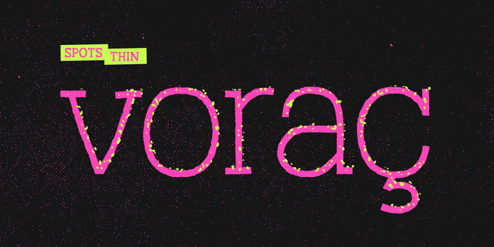 Austral slab handwritten font antipixel mindsparkle mag neon yellow pink typography type design