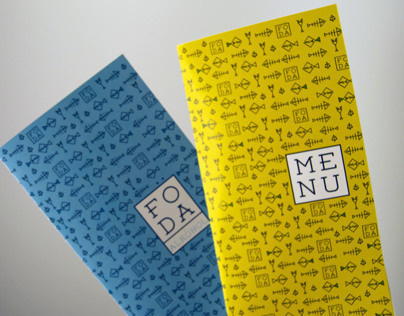 FÃ–DA by Samanth Hester // https://www.behance.net/samanthhester #modern #menu #pattern #restaurant