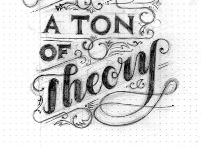 A Ton Of Theory - Logo Sketch #logo #handmade #drawing #sketch