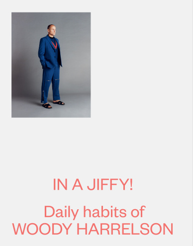 MAP - News – Paul Wetherell Photographs Woody Harrelson in Stella McCartney for Fantastic Man