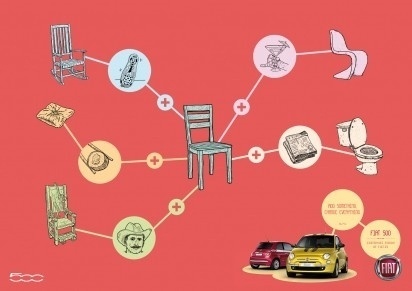 I Believe in Advertising | ONLY SELECTED ADVERTISING | Advertising Blog & Community » Fiat 500: Bed, Apple, Heart, Horse, Chair #advertising